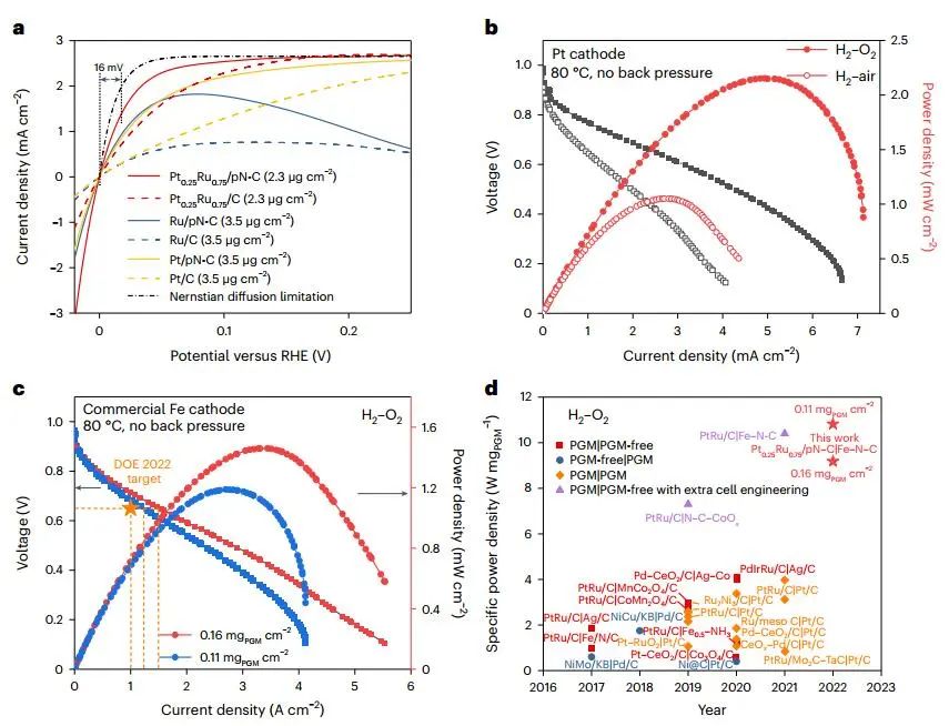 ​胡喜乐等Nature Catalysis：氢氧交换膜燃料电池新进展！