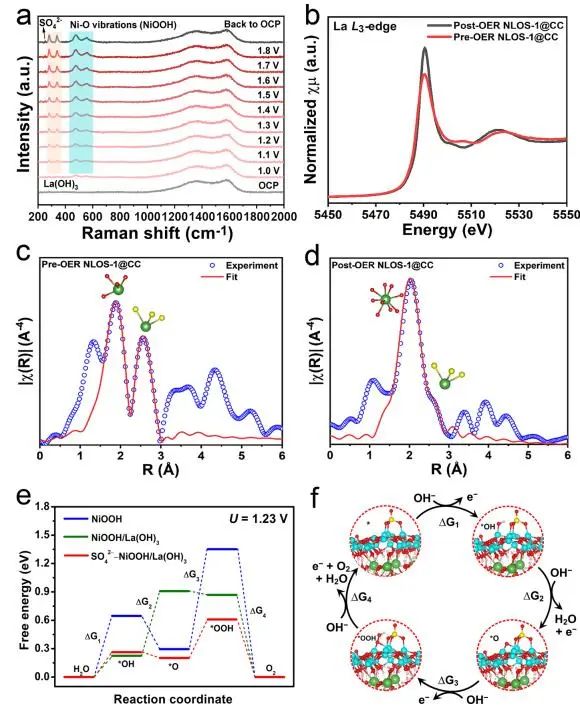 苏大/柏林工大NML：重构的NiOOH/La(OH)3上吸附固定硫酸根离子，有效提高OER活性