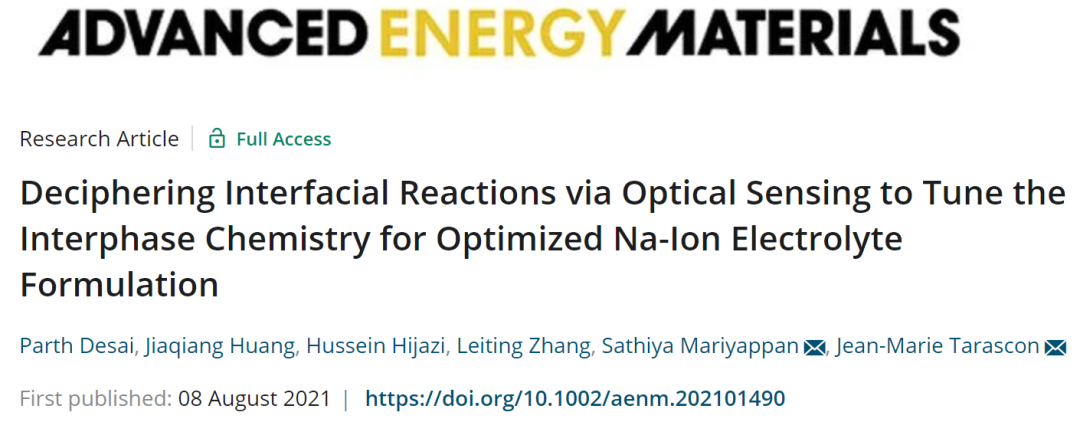 电池顶刊集锦：EES、AEM、AFM、Adv. Sci.、EnSM、Small等最新成果