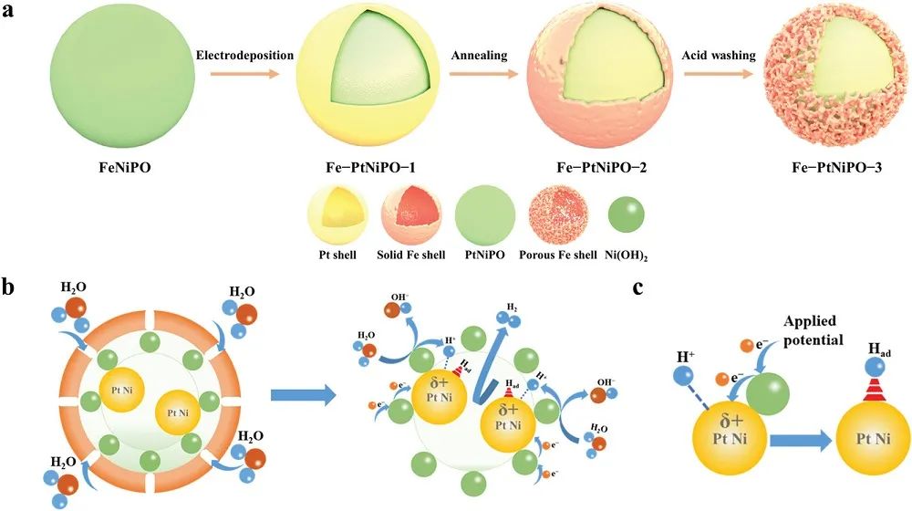 ​苏大Adv. Sci.：带正电Pt基纳米反应器助力高效稳定HER