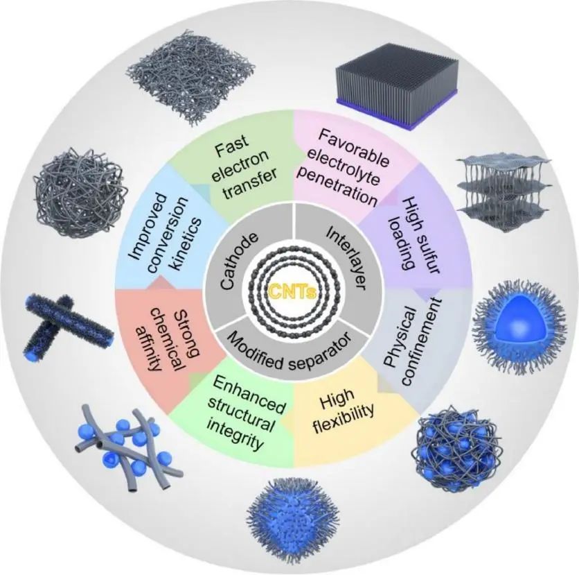 李宝华/金钟等EnSM综述：锂-硫属元素电池CNT结构的合理设计进展与展望