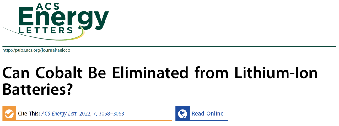 锂电大牛Arumugam Manthiram教授长篇论述：可以从锂离子电池中去除Co吗？
