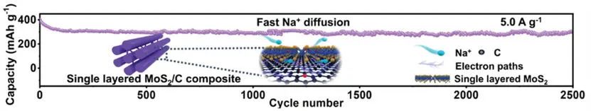 武大顾栋AM: 用于增强储钠的介孔单层过渡金属硫化物/碳复合材料