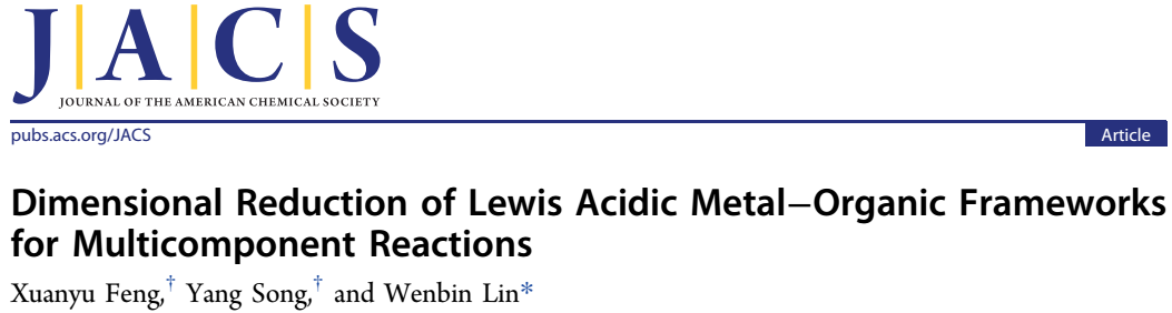林文斌课题组JACS：“降维打击”有奇效！二维MOF酸催化剂
