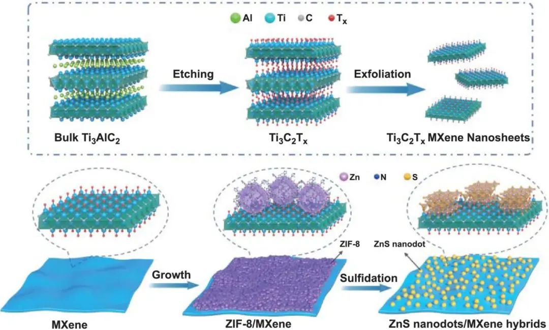 徐斌/刘欢NML：MOF衍生的ZnS纳米点/MXene杂化物可提升锂存储性能