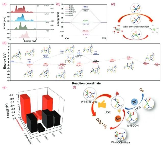 ​侯琳熙课题组AFM：引入W位点，有效促进Ni基配位聚合物催化HER和UOR