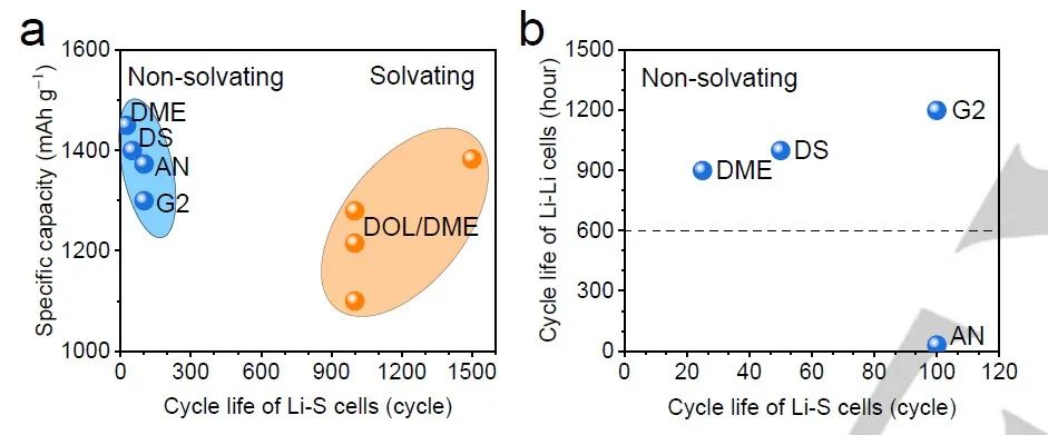 ​华科伽龙Angew.：揭示非溶剂化电解液中Li-S电池容量衰减的根源