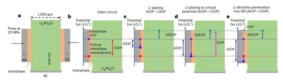 王春生Nature Energy：临界相间过电位作为全固态锂电池设计的锂枝晶抑制标准