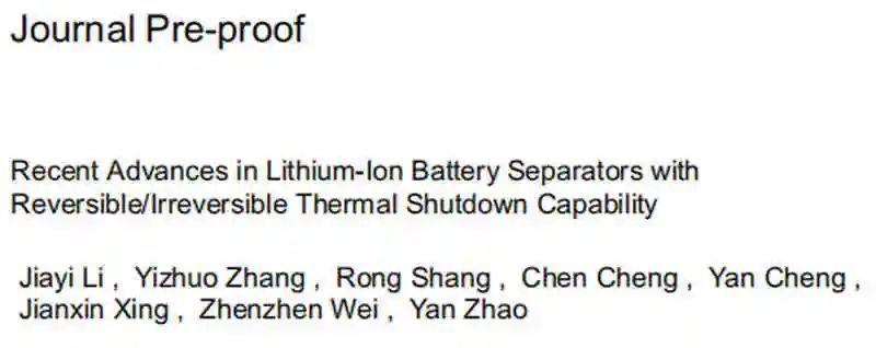 电池顶刊集锦：AFM、AM、ACS Energy Lett.、EnSM、Nano Lett.、Nano Energy等