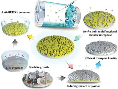 深大张培新AFM：原位构建多功能金属界面实现超稳定锌金属电池