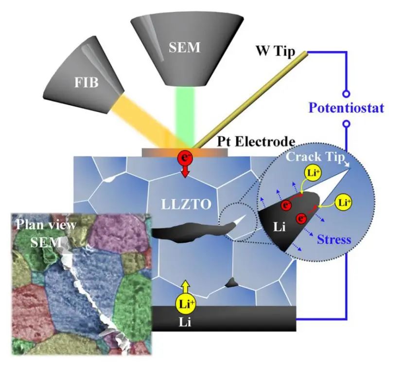 黄建宇/张宿林等EEM: 石榴石固体电解质中锂沉积诱导开裂的原位观察
