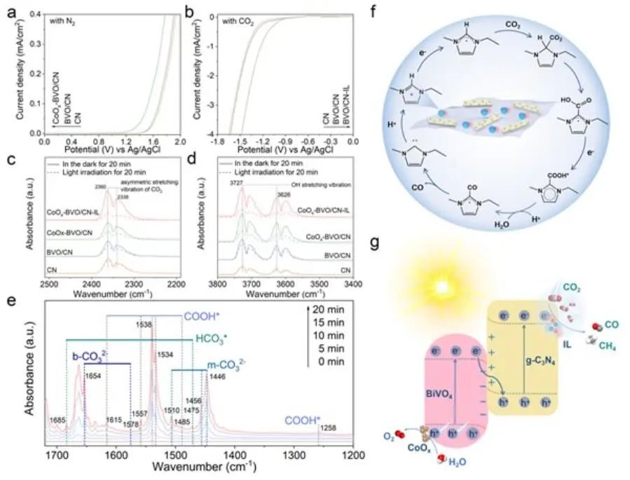 Adv. Mater.：CoOx-BVO/CN-IL实现高选择性CO2还原