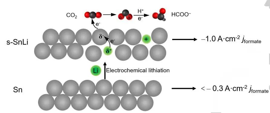 郑耿峰/韩庆Angew.：安培级偏电流密度！表面Li掺杂助力CO2电化学合成甲酸盐