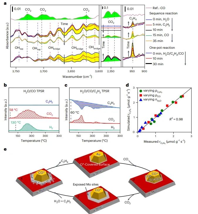 ​邓德会/于良Nature Catalysis：H2O作氢源，实现低温下Au/α-MoC催化乙炔加氢制乙烯