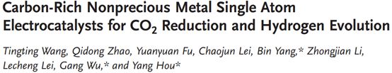 【顶刊速递】CO2电还原、非晶OER催化剂、光催化氢析出和固氮反应、CO选择性甲烷化、单原子催化剂