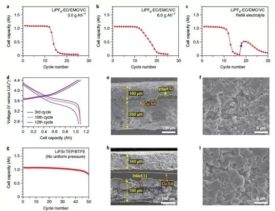 “300 Wh/kg、200圈长循环” Nature Energy报道金属锂软包电池重大突破