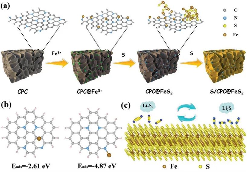 AFM：CPC@FeS2电催化剂助力Li-S电池