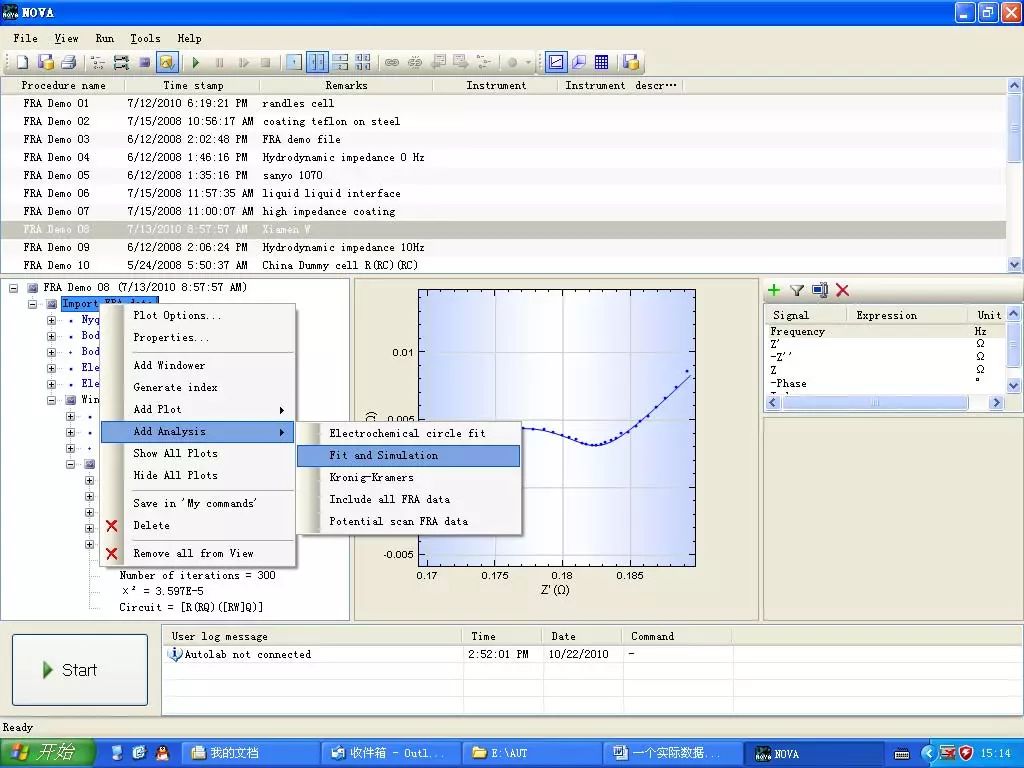 【表征】NOVA阻抗（EIS）拟合详细图文教程