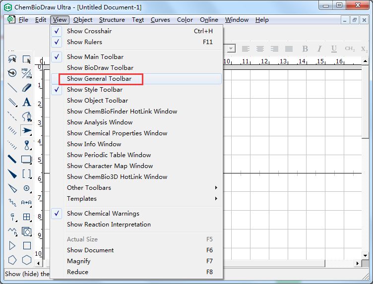 【技巧】ChemDraw画图过程中工具栏消失了怎么办？