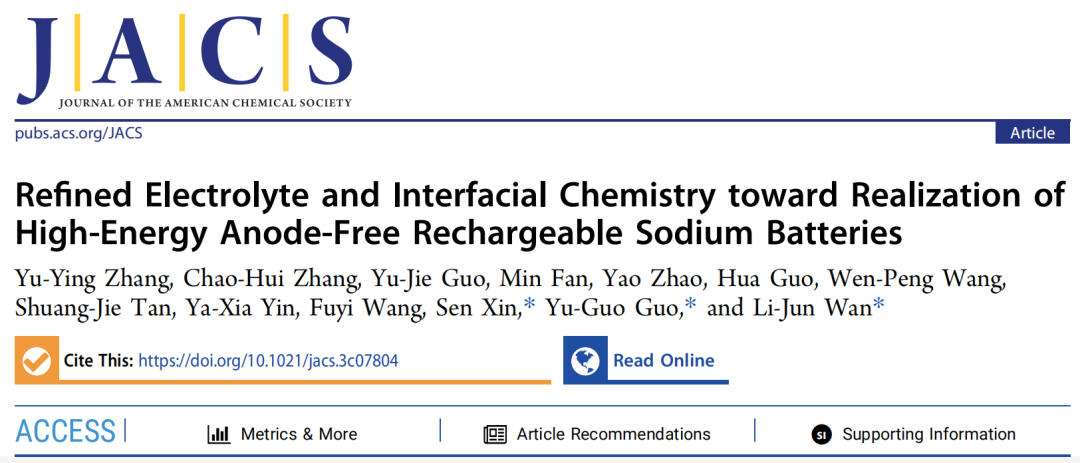 强！一周内连发Nature子刊和JACS，这个团队成果斐然！