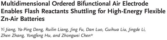 【顶刊速递】 锂硫电池/锌空电池/超级电容器电极材料最新集锦