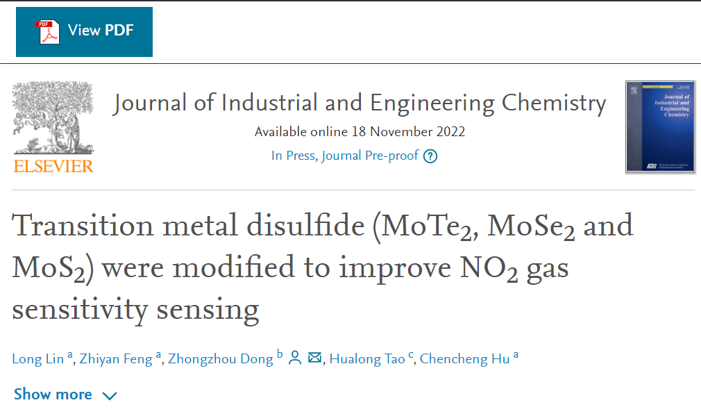 【MS计算解读】Dmol3计算用于NO2气体敏感性的过渡金属二硫化物