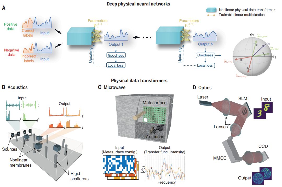 低耗能高速度，EPFL和微软研究团队的新方法：深度物理神经网络的无反向传播训练