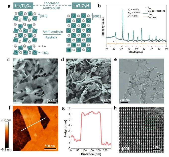 同济大学ACS Catalysis：调控LaTiO2N上缺陷分布，实现600nm下光催化水分解