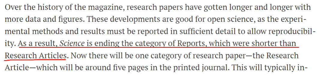 此类型文章即将成为历史！Science明确表示不再发表！