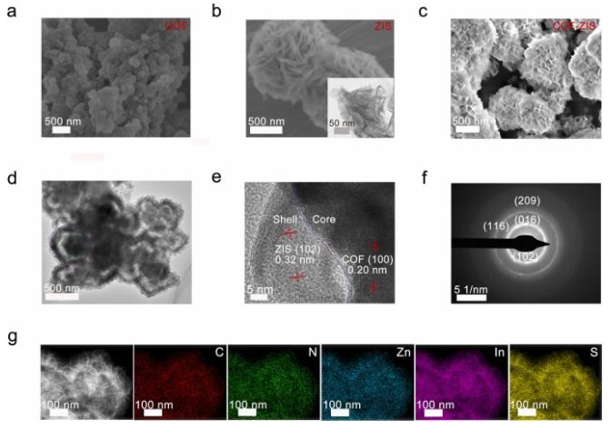 广州大学/山东大学Nano Energy：给体-受体型COF-ZIS核壳结构S型异质结高效光催化析氢