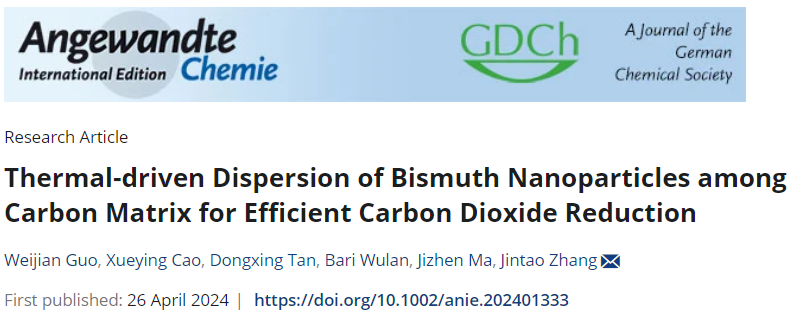 山大张进涛团队Angew：热驱动可控分散纳米粒子，高效电催化CO2RR！