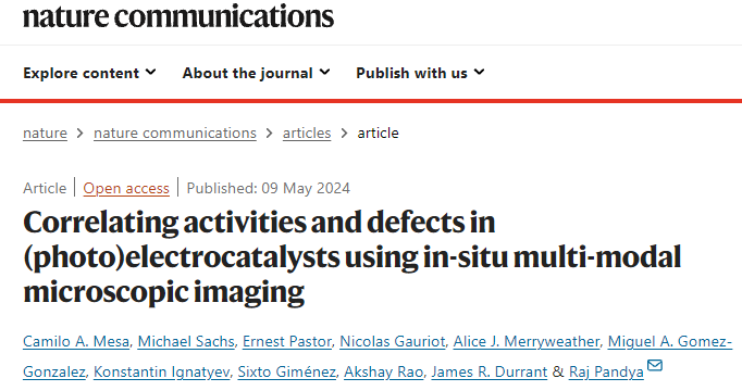 Nature子刊：原位多模态显微成像，揭示微观结构和缺陷对催化剂性能的影响！