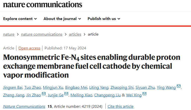 20万次循环，几乎无衰减！长春应化所邢巍等最新Nature子刊！