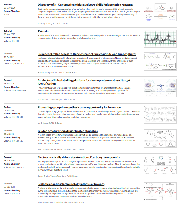 他，有机合成大牛，10年从教授到院士，第7篇Nature Chemistry!