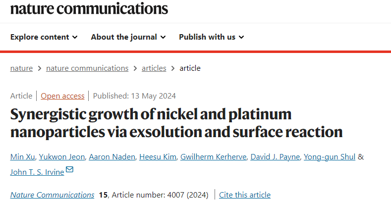 Nature子刊：原位动态形成高度分散Pt-Ni纳米颗粒，实现高效多相催化！