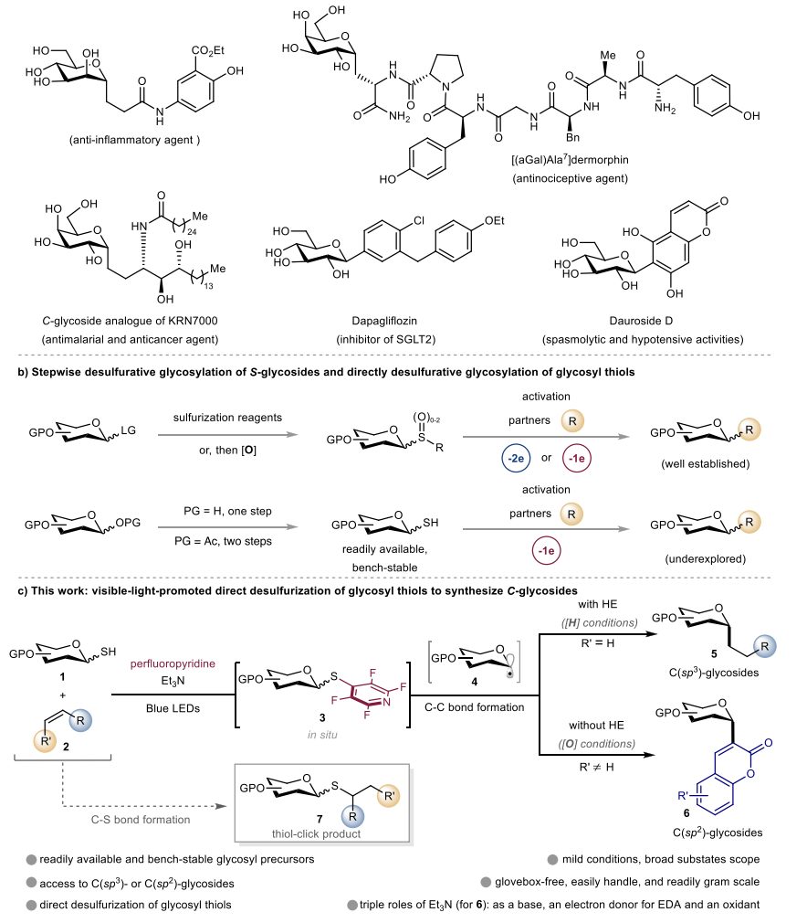 C-糖苷合成新进展！中科院成都生物所，最新Nature子刊！